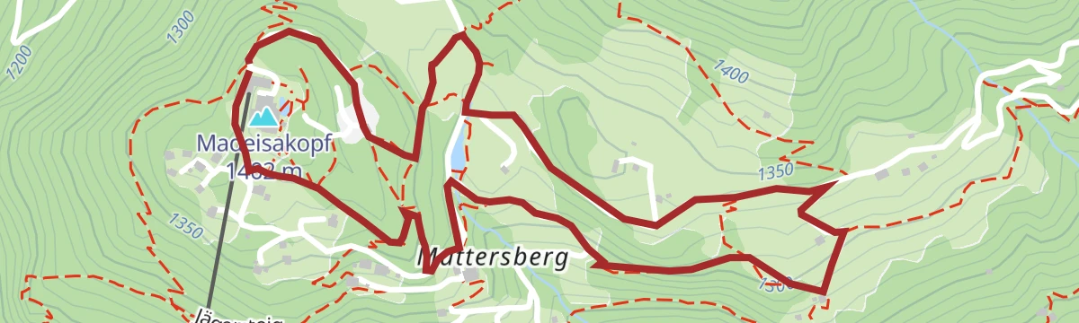 Route map: Alpine Art Muttersberg - Kunstwanderweg